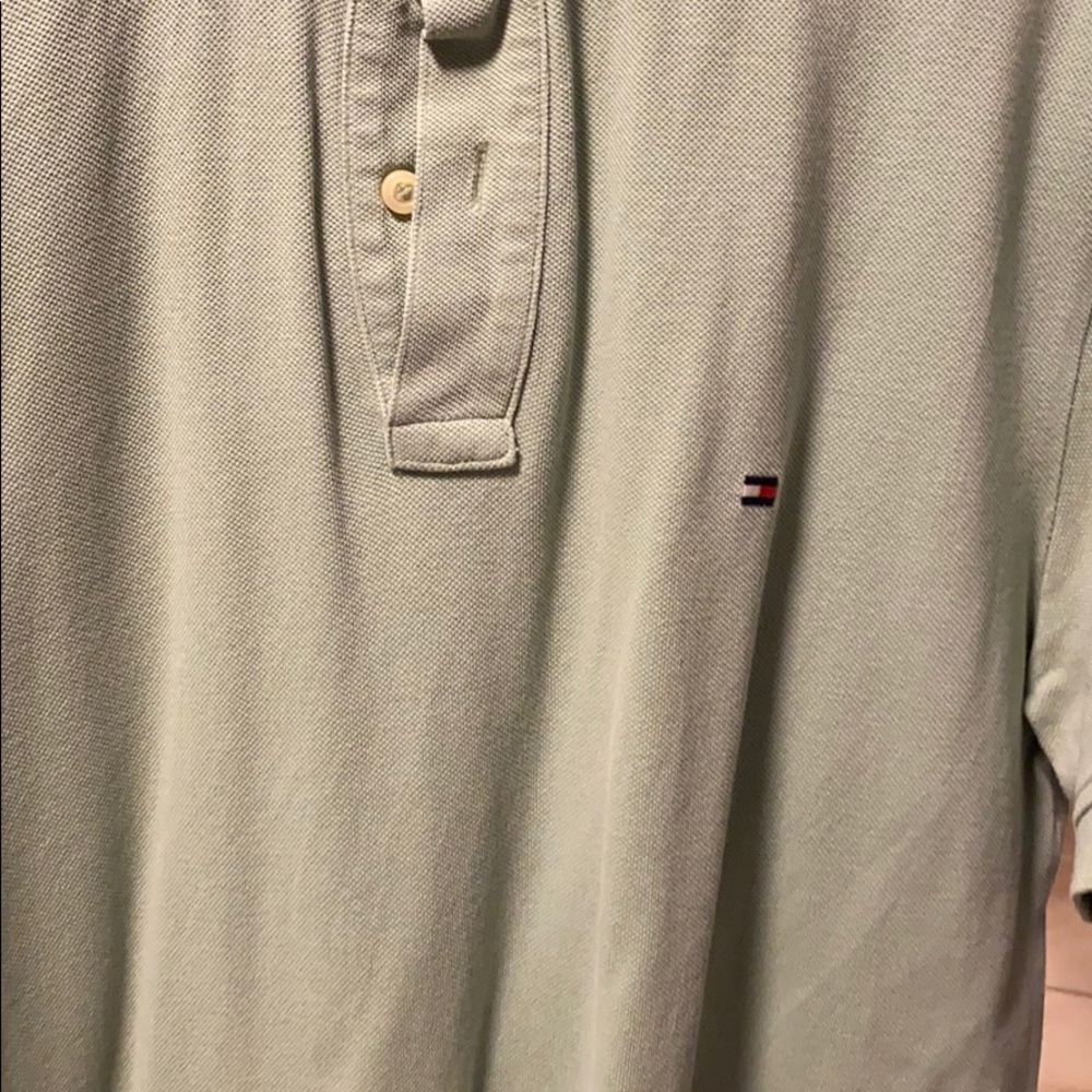 Tommy hilfilger used green polo